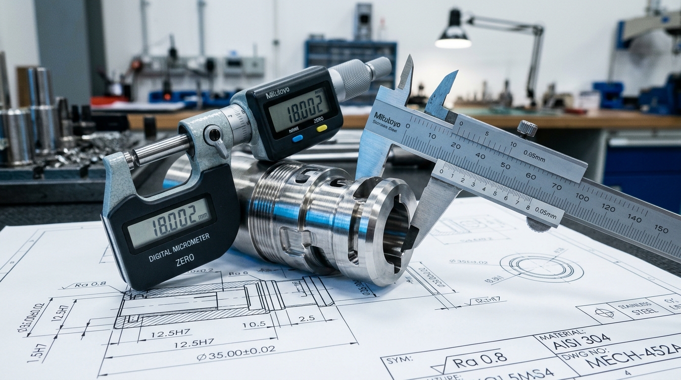 Kwaliteitscontrole en meting met digitale micrometers